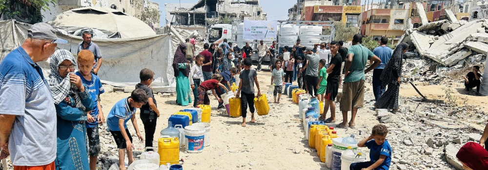 BAZNAS RI Bersama Le Minerale Salurkan 224.000 Liter Air Bersih untuk Warga Gaza