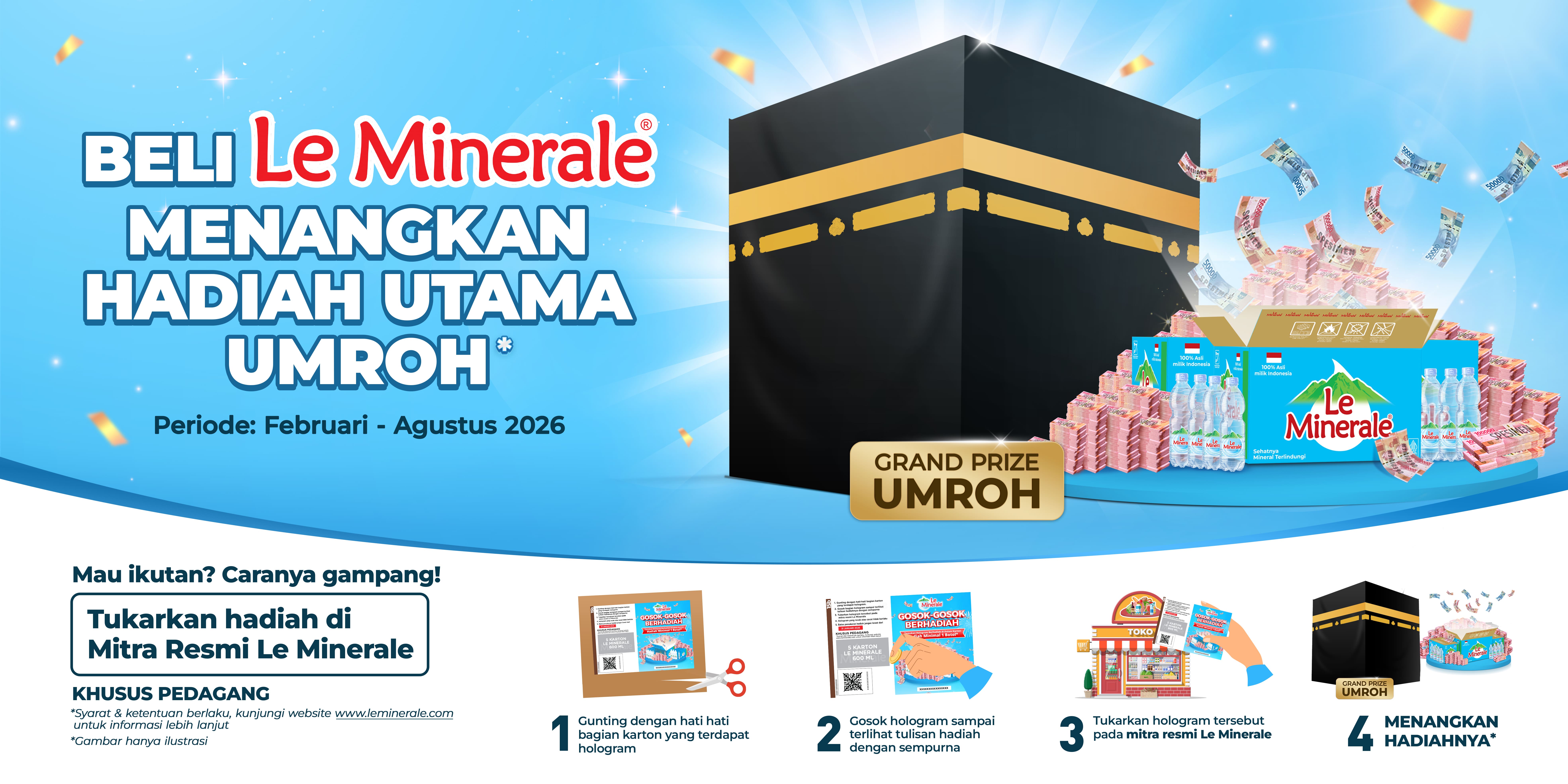 Program le minerale Gosok-gosok berhadiah