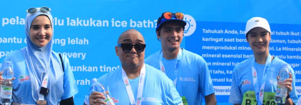 Athletes and Artists Admit They Got a Different Refreshing Experience with Le Minerale at The 2023 Jakarta Marathon