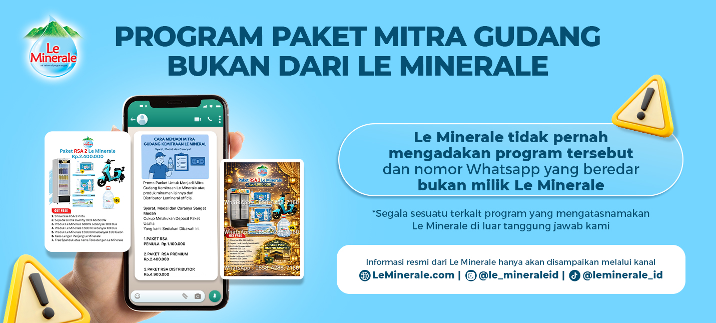 PROGRAM PAKET MITRA GUDANG BUKAN DARI LE MINERALE